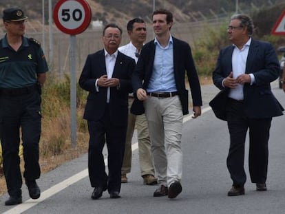 Pablo Casado, durant un viatge recent a Ceuta.