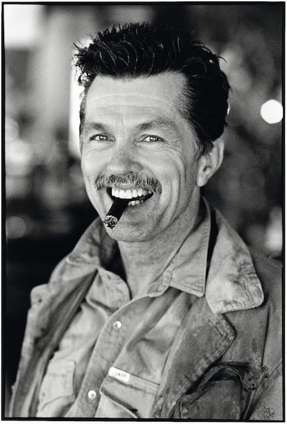 Tom Skerritt, el primer hombre Guess, en 1987.