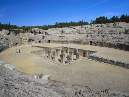 Imagen del anfiteatro de It&aacute;lica.