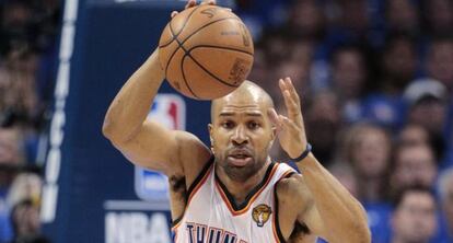 Derek Fisher, en un partido del curso pasado con Oklahoma.