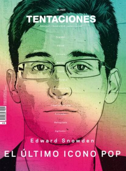 La premiada portada de 'TENTACIONES' sobre Edward Snowden.