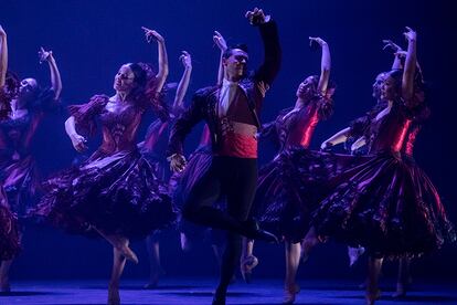 Un momento de la actuación del Ballet Nacional de España el sábado en Jerez de la frontera.