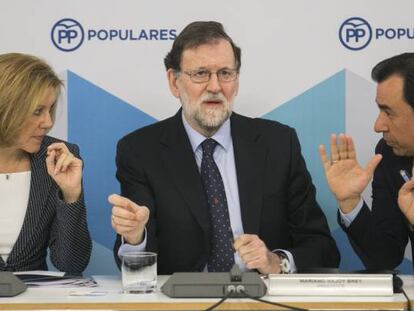 Rajoy preside la reunión del Comité Ejecutivo Nacional del PP. 