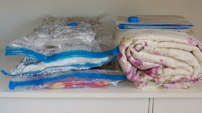 Pack de bolsas al vacío para almacenar ropa de temporada