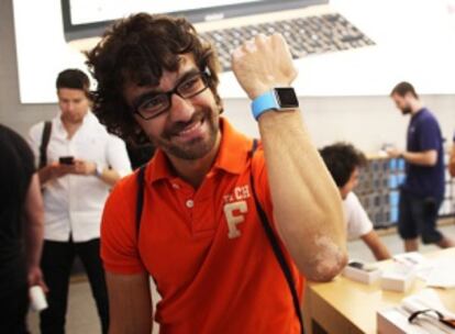 Daniel Soto, el primer comprador del Apple Watch en España.