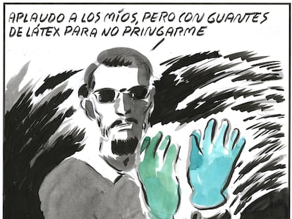 El Roto: aplauso con guantes de látex