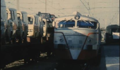 Talgo en el que Pasionaria llega a Córdoba en 1977.