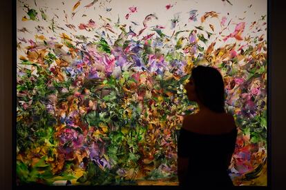 La obra Stardust, de Ali Banisadr, presentada en Sotheby’s de Londres en 2019.