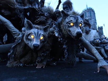 A Halloween parade in Galway (Ireland) on October 28, 2018.