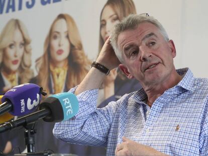 El president de Ryanair, Michael O'Leary, en una roda de premsa a Dublín.