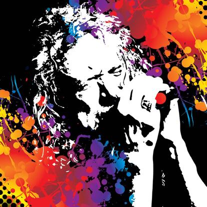 Detalle de la portada del DVD de Robert Plant.