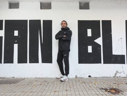 Fernando Carro, en el club de atletismo Suanzes de San Blas. 