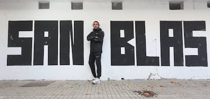 Fernando Carro, en el club de atletismo Suanzes de San Blas. 