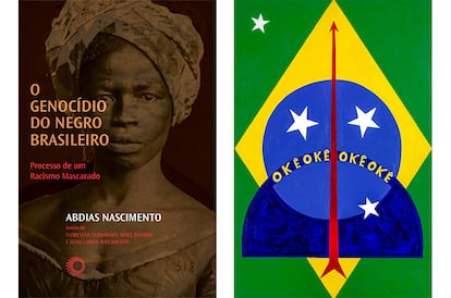 Militância polivalente: Abdias escreveu livros, como O Genocídio do Negro Brasileiro, e produziu obras de arte, como a pintura Okê Oxóssi, exposta no Masp.