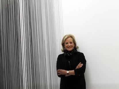 Patricia Phelps de Cisneros, en la exposici&oacute;n de su colecci&oacute;n en el Reina Sof&iacute;a, en Madrid, en 2013.