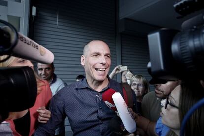 El ministre de Finances grec, Iannis Varufakis, dimecres a Atenes.