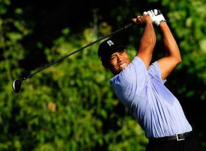 Tiger Woods, ayer durante el primer recorrido del Campeonato de la PGA norteamericana.