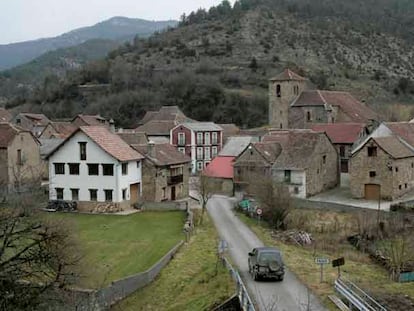 Vista de la localidad de  Fago (Huesca), de donde era alcalde Miguel Grima.