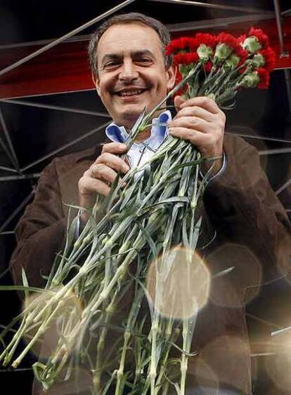 Zapatero, en Alange.