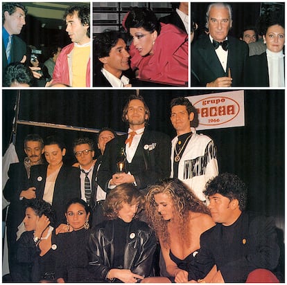 Miguel Bosé, Mariscal, Ana Torroja, Lolita, Bibiana Fernández, Miguel Ríos, Serrat y Massiel.