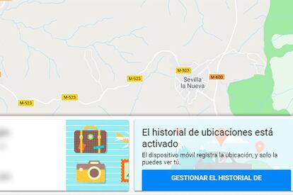 Una vez hemos entrado en esta zona de Google Maps, en la parte inferior podemos ver un resumen de los lugares más visitados y algunas estadísticas, mientras que en el centro hay una opción para gestionar el historial de ubicaciones. Aquí podremos elegir qué se puede ver y qué no.