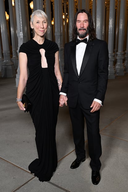 La pareja formada por Alexandra Grant y Keanu Reeves.