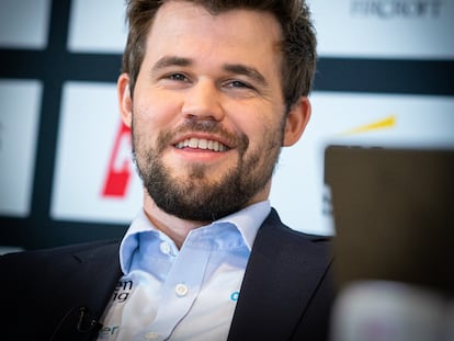 Magnus Carlsen, hoy, tras su triunfo en Stavanger (Noruega)