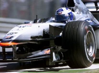 David Coulthard, en un momento de la carrera de ayer en A1-Ring.