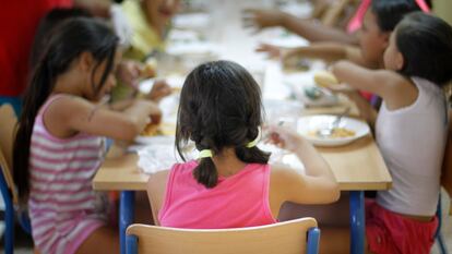 Comedor de un colegio de Sevilla.