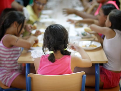 Comedor de un colegio de Sevilla.