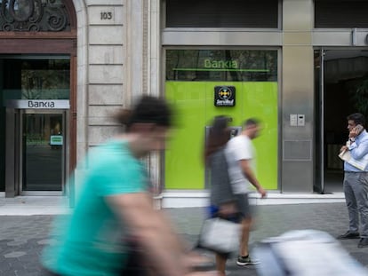 Oficina de Bankia en Barcelona.