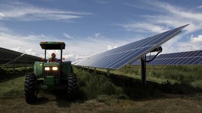 Parque solar con 850.000 paneles, en el Estado de Guanajuato.