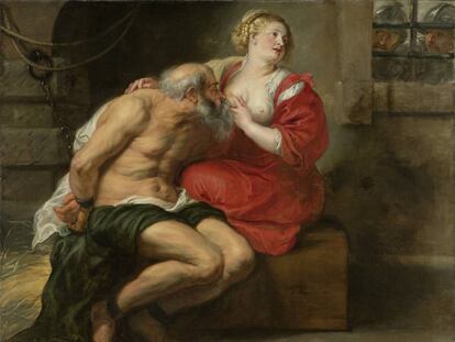 Cimon and Pero, de Rubens. Obra expuesta en el Rijkmuseum de Amsterdam