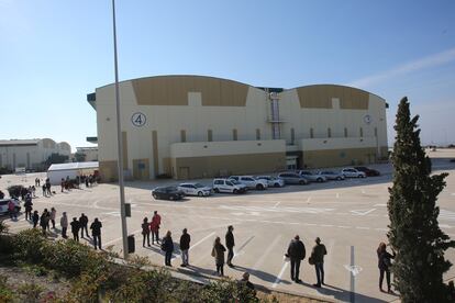 Vacunación en la Ciudad de la Luz de Alicante.