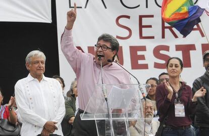 López Obrador, Monreal y Sheinbaum