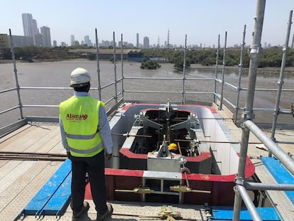 Imagen de la planta de tratamiento de aguas de Medellín, con soluciones modulares de la empresa.