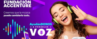 Imagen promocional del programa AyudánDonos de Fundación Accenture.