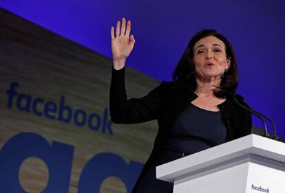 Sheryl Sandberg, directora operativa de Facebook, en Bruselas la semana pasada.