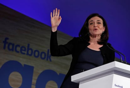 Sheryl Sandberg, directora operativa de Facebook, en Bruselas la semana pasada.