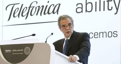 El presidente de Telefónica, César Alierta.