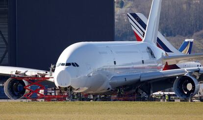 Un avión A380 de Airbus.