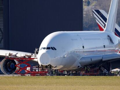 Un avión A380 de Airbus.