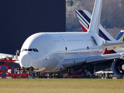 Un avión A380 de Airbus.