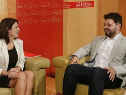 Adriana Lastra dice que su partido va “con esperanza” a la negociación con ERC pero Calvo avisa   La autodeterminación no existe 