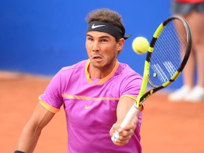 Nadal, durante la final.