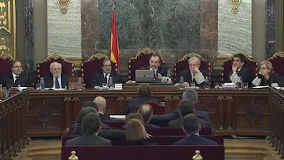 Un momento del juicio del 'procés'.