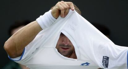 Ferrer, durante el partido ante Kuznetsov