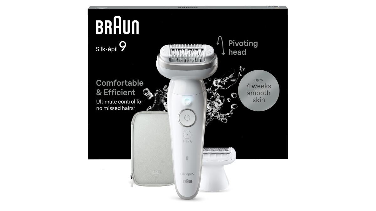 Depiladora eléctrica Braun.