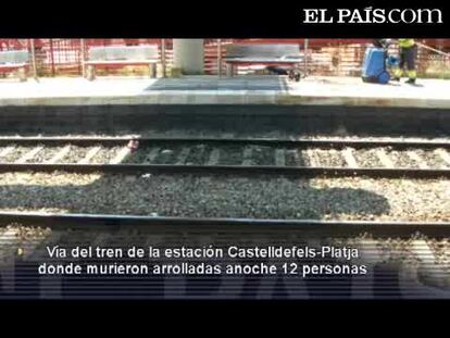 Visitamos la estación de tren de Castelldefels