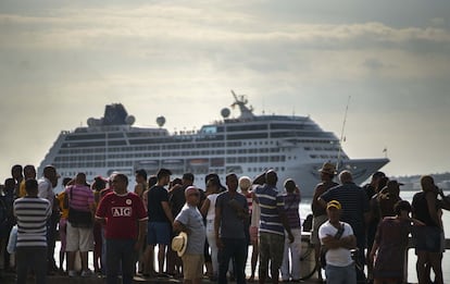 Expectación en La Habana ante la llegada del crucero desde Miami